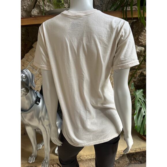 Star Wars Cream Grogu Short Sleeve Shirt Women's Size Medium - Picture 4 of 5